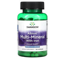 Swanson, Albion Multi-Mineral with Iron, 120 Capsules