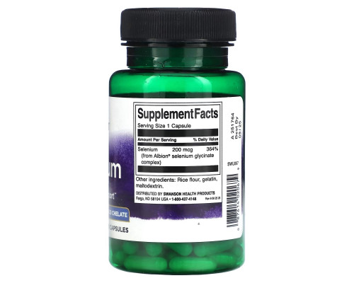 Swanson, Albion Selenium Complex, 200 mcg , 90 Capsules Swanson, Albion Selenium Complex, 200 mcg , 90 Capsules