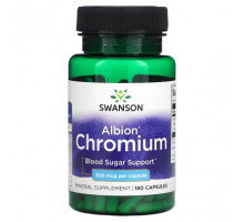 Минералы и микроэлементы Swanson, Albion Chromium, 200 мкг, 180 капсул