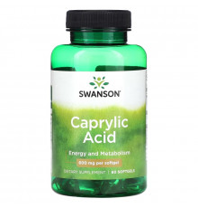 Swanson, Caprylic Acid, 600 mg, 60 Softgels