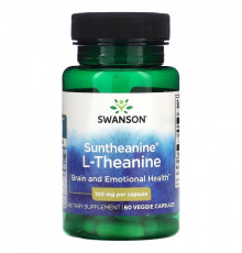 Swanson, Suntheanine L-Theanine, 100 mg, 60 Veggie Capsules
