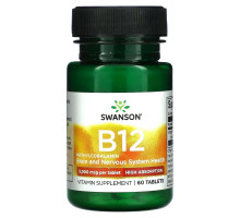 Swanson, B12, 5,000 mcg, 60 Tablets
