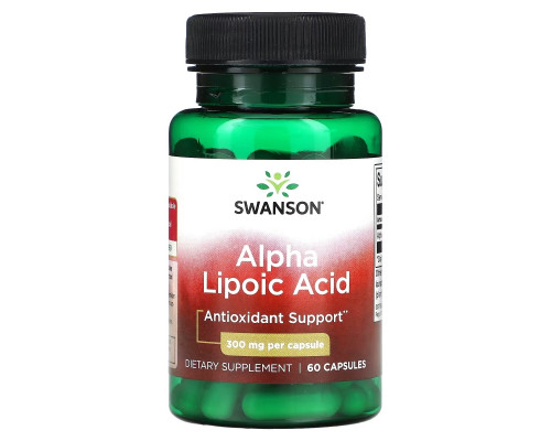 Swanson, Alpha Lipoic Acid, 300 mg, 60 Capsule Swanson, Alpha Lipoic Acid, 300 mg, 60 Capsule