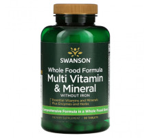 Витаминно-минеральные комплексы Whole Food Formula, Multi Vitamin & Mineral, 90 Tablets