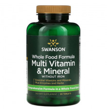 Витаминно-минеральные комплексы Whole Food Formula, Multi Vitamin & Mineral, 90 Tablets