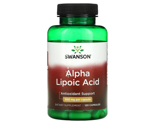 Swanson, Alpha Lipoic Acid, 300 mg, 120 Capsules Swanson, Alpha Lipoic Acid, 300 mg, 120 Capsules