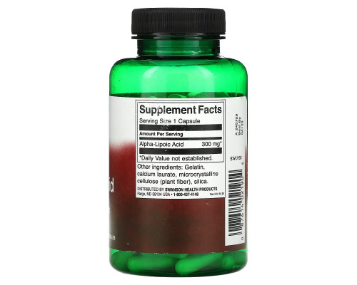 Swanson, Alpha Lipoic Acid, 300 mg, 120 Capsules Swanson, Alpha Lipoic Acid, 300 mg, 120 Capsules