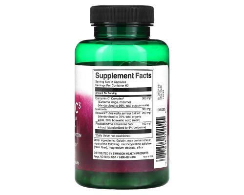Swanson, Curcumin C3 Complex, 120 Capsules Swanson, Curcumin C3 Complex, 120 Capsules