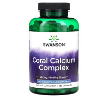 Swanson, Coral Calcium Complex, 180 Capsules