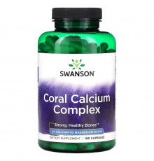 Swanson, Coral Calcium Complex, 180 Capsules