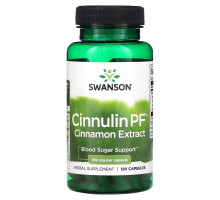 Swanson, Cinnulin PF, Cinnamon Extract, 150 mg , 120 Capsules