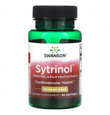 Растительные экстракты и настойки Swanson, Sytrinol, 150 мг, 60 мягких таблеток