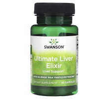 Swanson, Ultimate Liver Elixir with Siliphos Milk Thistle Phytosome, 30 Capsules