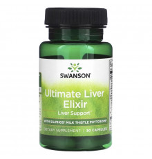 Swanson, Ultimate Liver Elixir with Siliphos Milk Thistle Phytosome, 30 Capsules