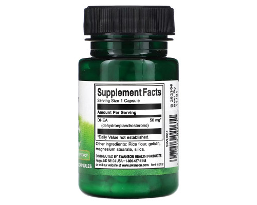 Swanson, DHEA, 50 mg , 120 Capsules