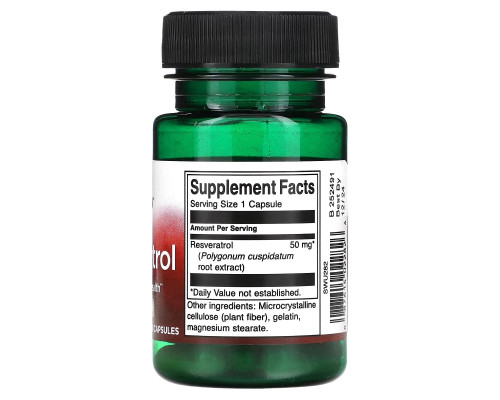 Swanson, Resveratrol, 50 mg, 30 Capsules Swanson, Resveratrol, 50 mg, 30 Capsules