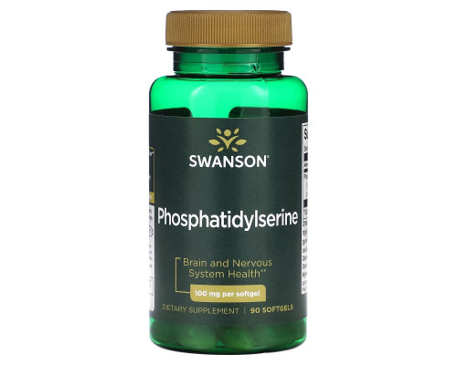 Swanson, Phosphatidylserine, 100 mg, 90 Softgels Swanson, Phosphatidylserine, 100 mg, 90 Softgels