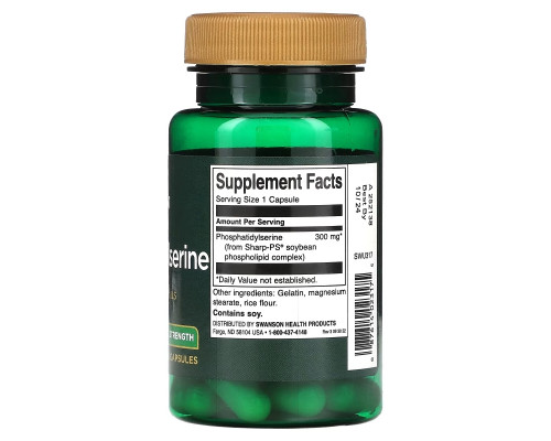 Swanson, Phosphatidylserine, 300 mg, 30 Capsules Swanson, Phosphatidylserine, 300 mg, 30 Capsules