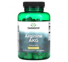 Аминокислоты Swanson, Аргинин AKG, 1 г, 90 капсул