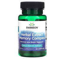 Swanson, Herbal Extract Memory Complex, 60 Capsules