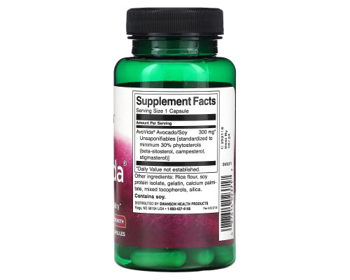 Swanson, AvoVida, Maximum Strength, 300 mg, 60 Capsules Swanson, AvoVida, Maximum Strength, 300 mg, 60 Capsules