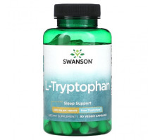 Для здорового сна Swanson, L-триптофан, 500 мг, 90 растительных капсул