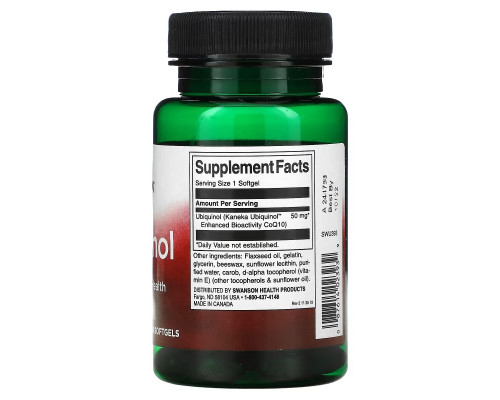 Swanson, Ubiquinol, 50 mg, 60 Softgels Swanson, Ubiquinol, 50 mg, 60 Softgels