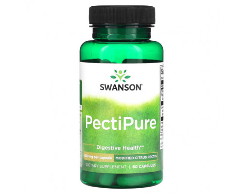 Для пищеварительной системы Swanson, PectiPure, 600 мг, 60 капсул Для пищеварительной системы Swanson, PectiPure, 600 мг, 60 капсул