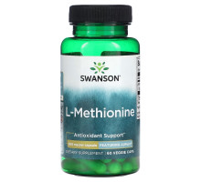 Swanson, L-Methionine, Featuring AjiPure, 500 mg, 60 Veggie Caps