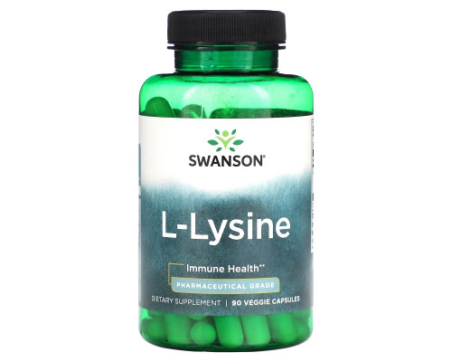 Swanson, L-Lysine, 90 Veggie Capsules Swanson, L-Lysine, 90 Veggie Capsules
