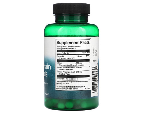 Swanson, Branched-Chain Amino Acids, 90 Veggie Capsules Swanson, Branched-Chain Amino Acids, 90 Veggie Capsules