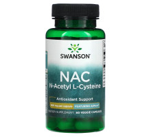 Swanson, NAC, N-Acetyl L-Cysteine, 600 mg, 60 Veggie Capsules