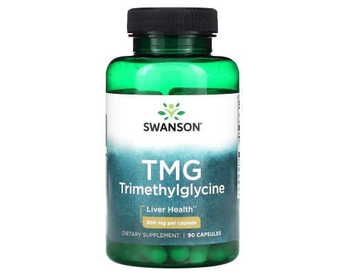 Swanson, TMG Trimethylglycine, 500 mg, 90 Capsules Swanson, TMG Trimethylglycine, 500 mg, 90 Capsules