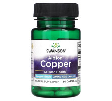 Swanson, Albion Copper, 2 мг, 60 капсул