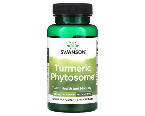 Swanson, Turmeric Phytosome with Meriva, 500 mg, 60 Capsules Swanson, Turmeric Phytosome with Meriva, 500 mg, 60 Capsules