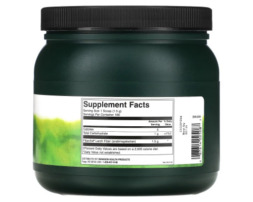 Swanson, FiberAid Larch Tree Arabinogalactan (AG), 8.8 oz (250 g) Swanson, FiberAid Larch Tree Arabinogalactan (AG), 8.8 oz (250 g)