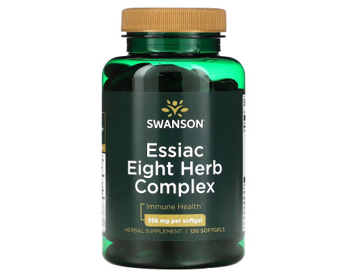 Swanson, Essiac Eight Herb Complex, 356 mg, 120 Softgels Swanson, Essiac Eight Herb Complex, 356 mg, 120 Softgels