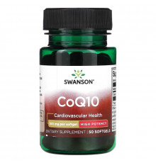 Swanson, CoQ10, High Potency, 100 mg, 50 Softgels