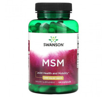 Для мышц и суставов Swanson, МСМ, 1000 мг, 120 капсул