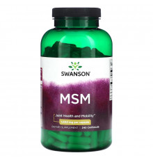 Swanson, MSM, 1,000 mg, 240 Capsules