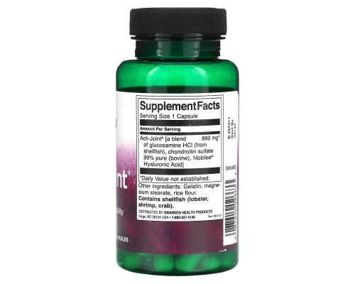 Swanson, Acti-Joint, 860 mg, 60 Capsules Swanson, Acti-Joint, 860 mg, 60 Capsules