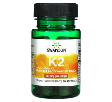 Swanson, Natural Vitamin K2, 100 mcg, 30 Softgels
