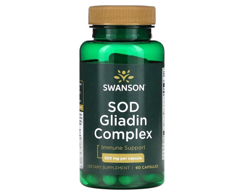 Swanson, SOD Gliadin Complex, 300 mg, 60 Capsules Swanson, SOD Gliadin Complex, 300 mg, 60 Capsules