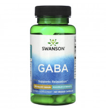 Swanson, GABA, Maximum Strength, 750 mg, 60 Veggie Strength