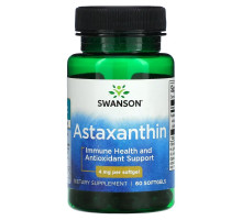 Swanson, Astaxanthin, 4 mg, 60 Softgels