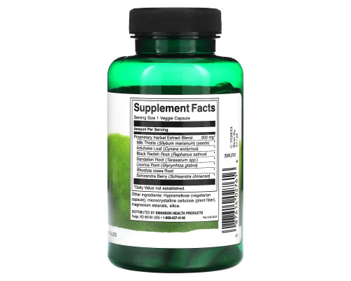 Swanson, Liver Tone, 300 mg, 120 Veggie Capsules Swanson, Liver Tone, 300 mg, 120 Veggie Capsules