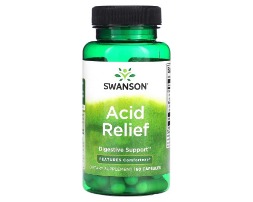 Swanson, Acid Relief, 60 Capsules Swanson, Acid Relief, 60 Capsules