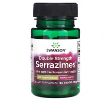 Пищеварительные ферменты Double Strength Serrazimes, 66.7 mg, 60 Veggie Capsule
