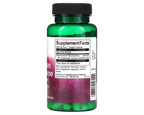 Swanson, Vegetarian Glucosamine, 500 mg, 90 Veggie Capsules Swanson, Vegetarian Glucosamine, 500 mg, 90 Veggie Capsules