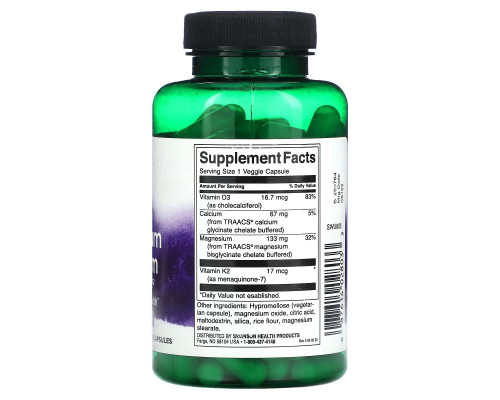 Swanson, Albion, Magnesium & Calcium with Vitamins D3 & K2, 90 Veggie Capsules Swanson, Albion, Magnesium & Calcium with Vitamins D3 & K2, 90 Veggie Capsules